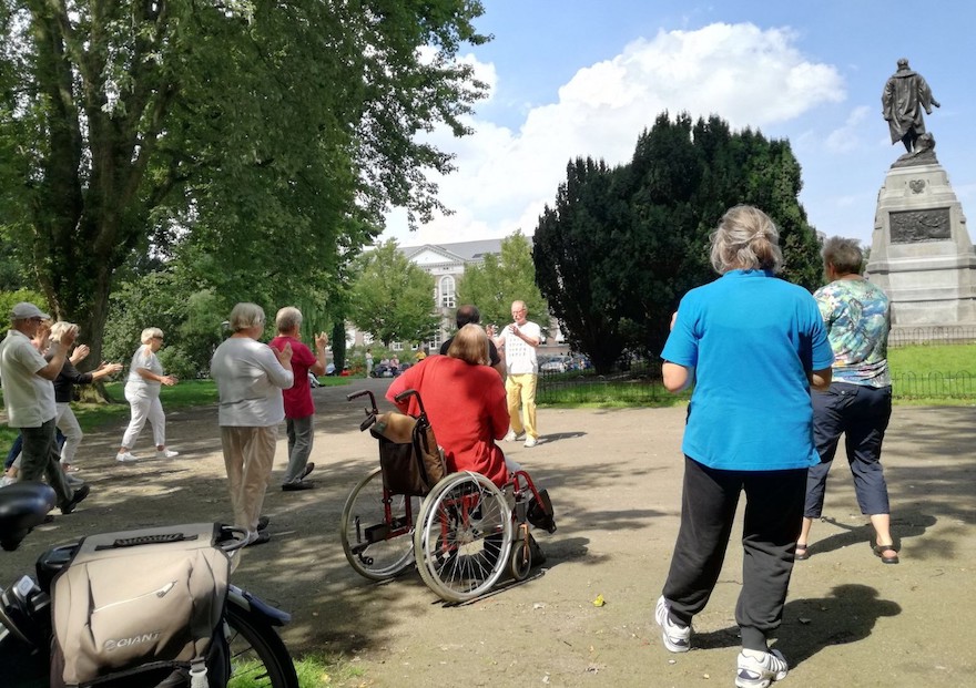 zomer taiji in het Van der Werfpark Leiden 2